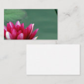 Conception de carte de visite de nénuphar (Devant / Derrière)