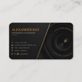 Conception de carte de visite de photographe de lu (Devant)