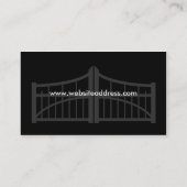 Conception de carte de visite de porte (Dos)