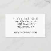 Conception de carte de visite de salon de coiffure (Dos)
