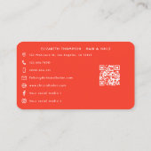 Conception de carte de visite de salon de manucure (Dos)