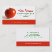 conception de carte de visite de tomate (Devant / Derrière)