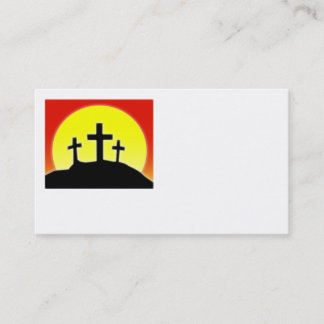Conception de carte de visite de trois croix