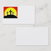 Conception de carte de visite de trois croix (Devant / Derrière)