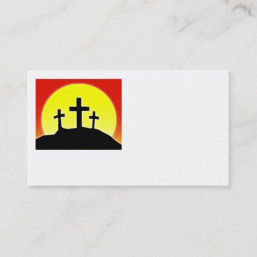 Conception de carte de visite de trois croix (Devant)