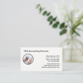 Conception de carte de visite d'expert-comptable d (Debout devant)