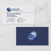 Conception de carte de visite d'OWASP 1, aucun QRC (Devant / Derrière)