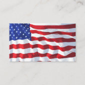 Conception de carte de visite Drapeau Américain (Devant)