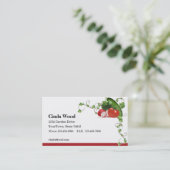 Conception de carte de visite du jardinier (Debout devant)