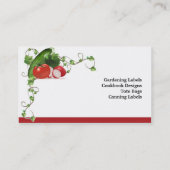 Conception de carte de visite du jardinier (Dos)