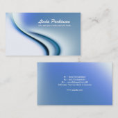 conception de carte de visite élégante bleue (Devant / Derrière)