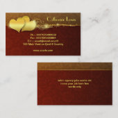 conception de carte de visite élégante de coeurs (Devant / Derrière)