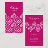 Conception de carte de visite élégante fleurie de (Devant / Derrière)