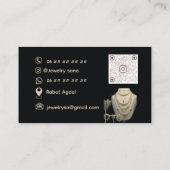 Conception de carte de visite élégante pour l'entr (Dos)