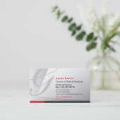 Conception de carte de visite élégante pourtant (Debout devant)