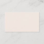 Conception de carte de visite en or neutre (Dos)