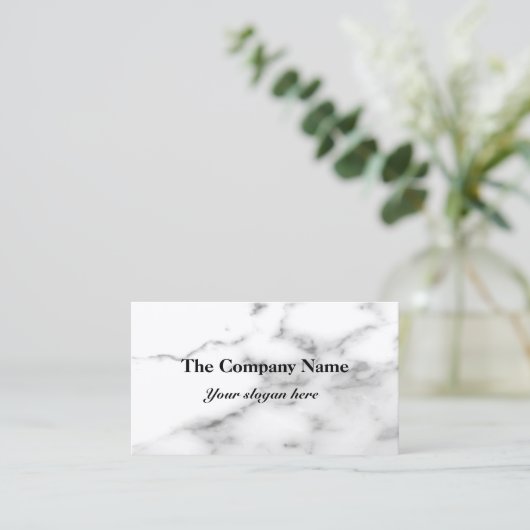 Conception de carte de visite en pierre de marbre (Debout devant)