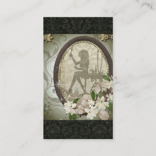 Conception de carte de visite fascinante de diva (Devant)