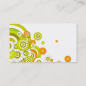 Conception de carte de visite géniale de cercles (Dos)