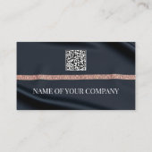 Conception de carte de visite luxe noir (Dos)