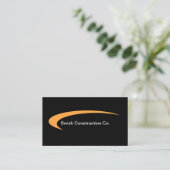 Conception de carte de visite moderne de construct (Debout devant)