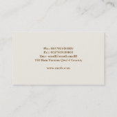 conception de carte de visite moderne élégante (Dos)