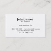 Conception de carte de visite moderne fraîche de (Dos)