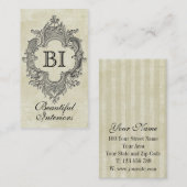 Conception de carte de visite patinée exquise (Devant / Derrière)