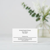 Conception de carte de visite pour les services de (Debout devant)