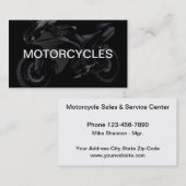 Conception de carte de visite pour motos (Devant / Derrière)