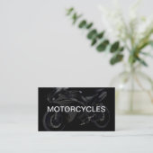 Conception de carte de visite pour motos (Debout devant)