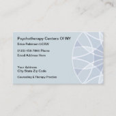 Conception de carte de visite pour psychothérapeut (Devant)