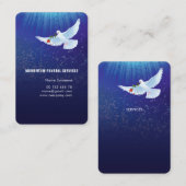 Conception de carte de visite pour services funéra (Devant / Derrière)