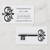 Conception de carte de visite principale noire (Devant / Derrière)