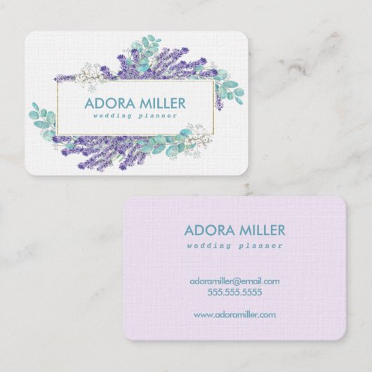 Conception de Carte de visite professionnel Lavend (Devant / Derrière)