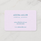 Conception de Carte de visite professionnel Lavend (Dos)