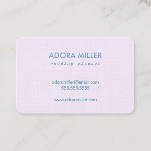 Conception de Carte de visite professionnel Lavend (Dos)