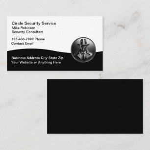 Conception de carte de visite Services de sécurité