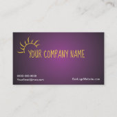 Conception de carte de visite simple de logo de (Devant)