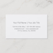 Conception de carte de visite subtile de Bokeh (Dos)