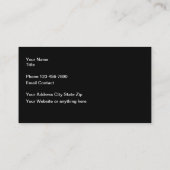 Conception de carte de visite sur le thème de la b (Dos)