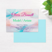Conception de carte de visite vague fluide pastel  (Bureau)