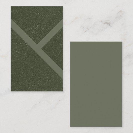 Conception de Carte de visite verte de mousse diag (Devant / Derrière)