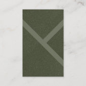 Conception de Carte de visite verte de mousse diag (Devant)