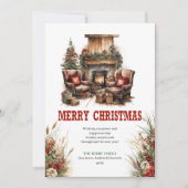 Conception de carte de vœux de Noël cowboy rouge v (Devant)