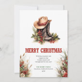 Conception de carte de vœux de Noël Editable Wild (Devant)
