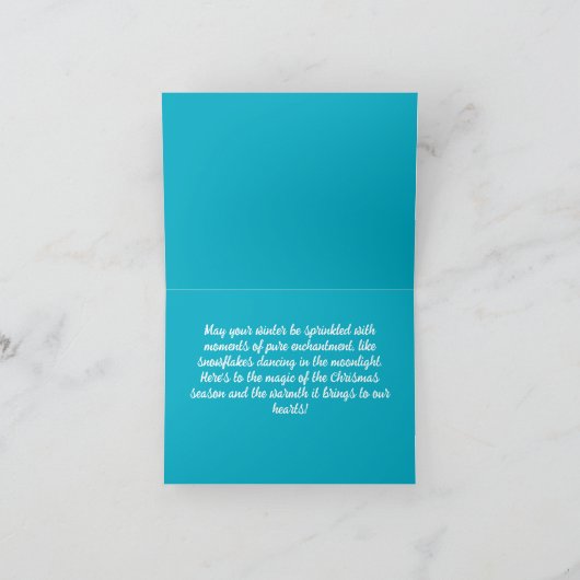 Conception de carte de vœux moderne pour Noël sur  (Intérieur)