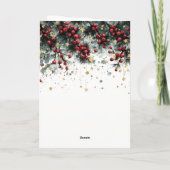 Conception de carte de vœux personnalisée pour les (Dos)