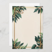 Conception de carte d'invitation (Devant / Derrière)