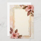 Conception de carte d'invitation (Devant / Derrière)